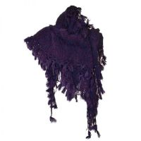  SFL FRINGE SCARF LADIES PURPLE - 