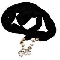  SH 3 DISCS & HEART SCARF LADIES BLACK - 