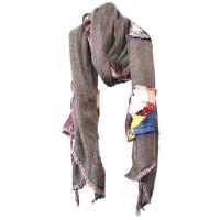  SKA KNIT & LACE SCARF LADIES GREY - 