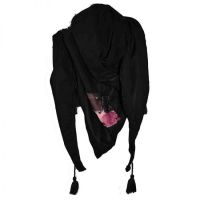  SPS PATCH STUD SCARF LADIES BLACK - 