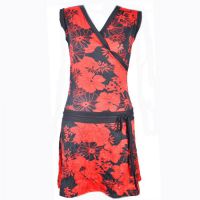  AERIS DRESS LADIES RED/BLK - 