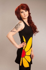  DAISY DRESS LADIES BLK/YELLOW - 
