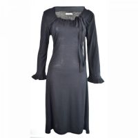  DOTTY DRESS LADIES LONG BLACK - 