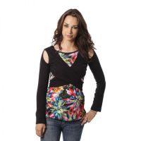  MONICA DRESS LADIES BLK/MULTI RAINBOW - 