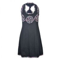  SWIRL DRESS LADIES BLK/RED - 