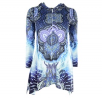  AURA HOOD LADIES BLUE PAISLEY - 