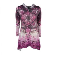  AURA HOOD LADIES PINK FLOWERFLY - 
