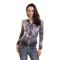  CELTIC FAITH HOOD LADIES BLACK/WHITE - 