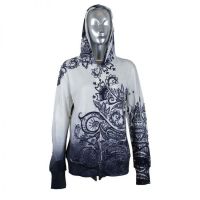 CREST HOOD LADIES WHT/BLACK - 