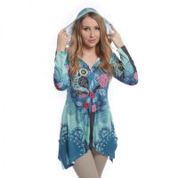  HOOT LACE HOOD LADIES BLUE - 