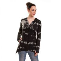  SUNSET HOOD LADIES GREY/BLACK - 