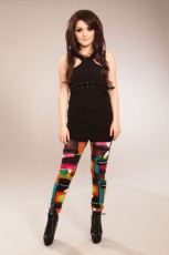  PRINTED LEGGINGS LADIES ASTRY RED - 