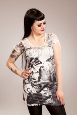  ATHENA NET TOP LADIES BLK/WHITE - 
