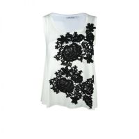  FLOWER VEST LADIES WHITE - 