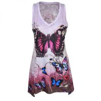  JADE LACE PANEL VEST LADIES PINK - 