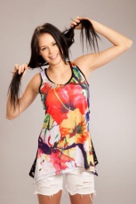  LILLY A-LINE TOP LADIES MULTI - 