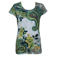 PAISLEY T LADIES GREEN - 