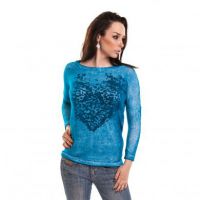  RUMOUR TOP LADIES PETROL/WHITE - 