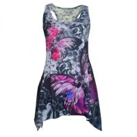  SYRENE LACE PANEL VEST LADIES BLK/PUR - 