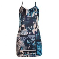  TWIST STRAP VEST LADIES BLUE - 