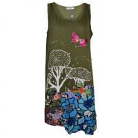  TTTDA TOP LADIES GREEN/GREY - 