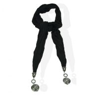  SPIRAL DISC SCARF LADIES BLACK - 