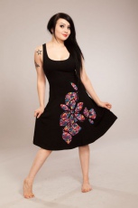  DOTTY APPLIQUE DRESS LADIES SPRING PINK - 