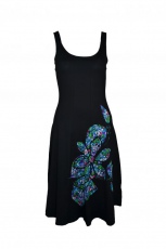  DOTTY APPLIQUE DRESS LADIES SPRING BLUE - 