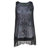  MOTUS NET TOP LADIES BLK/WHT - 
