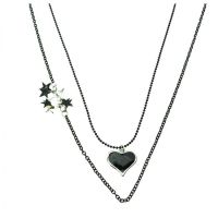  ANLR NECKLACE LADIES BLACK - 