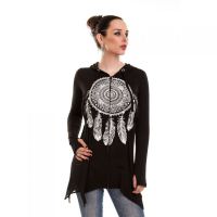  DREAM CATCHER HOOD LADIES BLACK - 