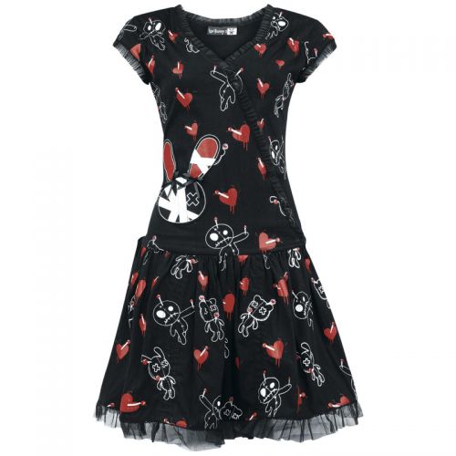  LB PUPPET DRESS BLACK/RED Evil Clothing 1812  3