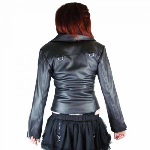  RIDER JACKET LADIES BLACK Evil Clothing RIDER JACKET LADIES BLACK  3