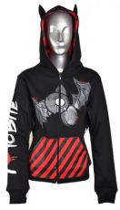 Толстовка Bat Attack Hood Ladies Evil Clothing 1916 - маленькая картинка