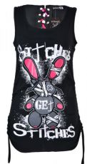 Топик LB STITCHES VEST LADIES BLACK Evil Clothing 2245 - маленькая картинка