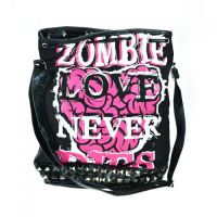  FREAK OUT BAG LADIES BLACK/PINK Evil Clothing 3032 -  