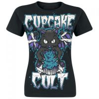 Футболка VAMP KITTY T LADIES Evil Clothing 1762 - маленькая картинка