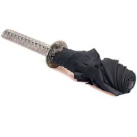 Зонт - самурайский меч COMPACT NINJA UMBRELLA SILVER Evil Clothing COMPACT NINJA UMBRELLA SILVER - маленькая картинка