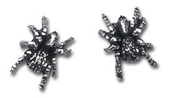  Black Widow studs (pair) Alchemy Gothic E169  2