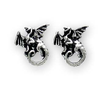  Whitby Wyrm (stud; pair) (Earring) Alchemy Gothic E279  2