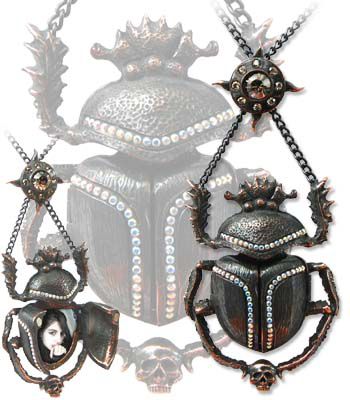   Black Sun Khepri (Pendant) Alchemy Gothic P576  2