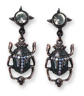  Black Sun Khepri (Earring) Alchemy Gothic E282  2