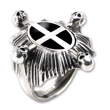 Saint Ankou's Shield (Ring) Alchemy Gothic R159  2