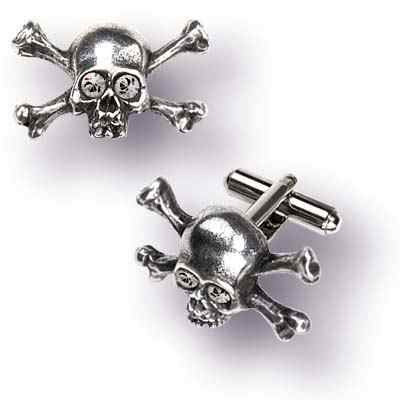  Skull N Bones Stargazer Cufflinks Alchemy Gothic CL10  1