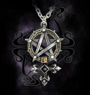 Кулон на цепочке - пентаграмма Masonic Venus Alchemy Gothic P450 - маленькая картинка