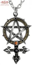 Кулон на цепочке - пентаграмма Masonic Venus Alchemy Gothic P450 - маленькая картинка