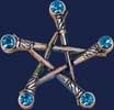  PENTAGRAM OF SWORDS Alchemy Gothic PR1 -  