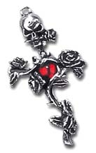  Rose thorn Cross Alchemy Gothic E130 -  