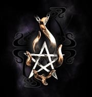 Кулон на цепочке - пентаграмма Stella Igneus Alchemy Gothic P351 - маленькая картинка