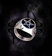 Кольцо - пентаграмма Roseus Pentagram Alchemy Gothic R23 - маленькая картинка